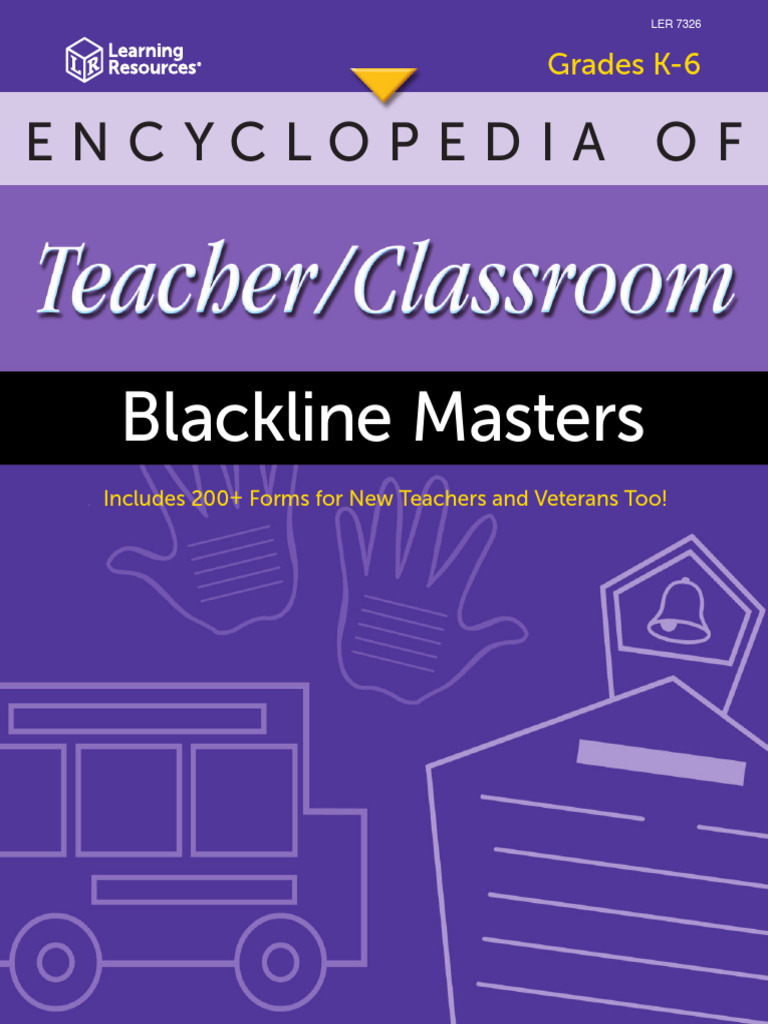Blackline Masters for K-6 Teachers | PDF | Learning