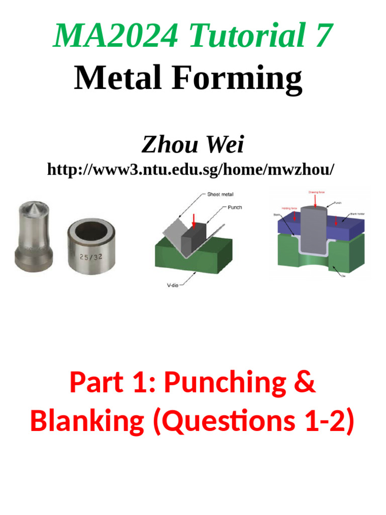 Metal Forming Techniques Tutorial | PDF | Sheet Metal | Stainless Steel