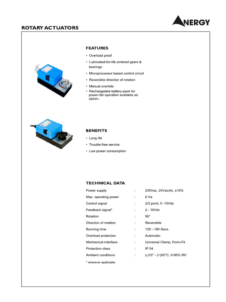Rotary Actuator | PDF