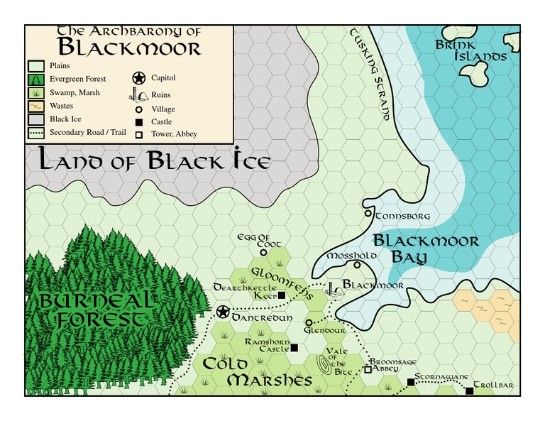 Map of Blackmoor PDF