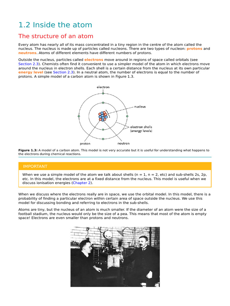 Atom Structure and Subatomic Particles | PDF | Atomic Nucleus | Atoms