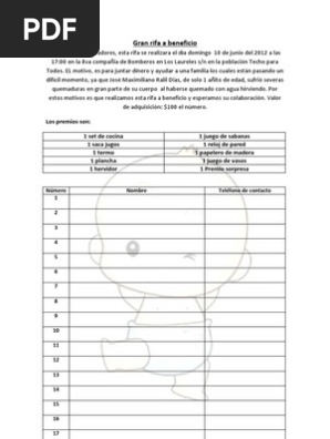 Como Hacer Una Rifa De 25 Numeros - Fácil de Hacer