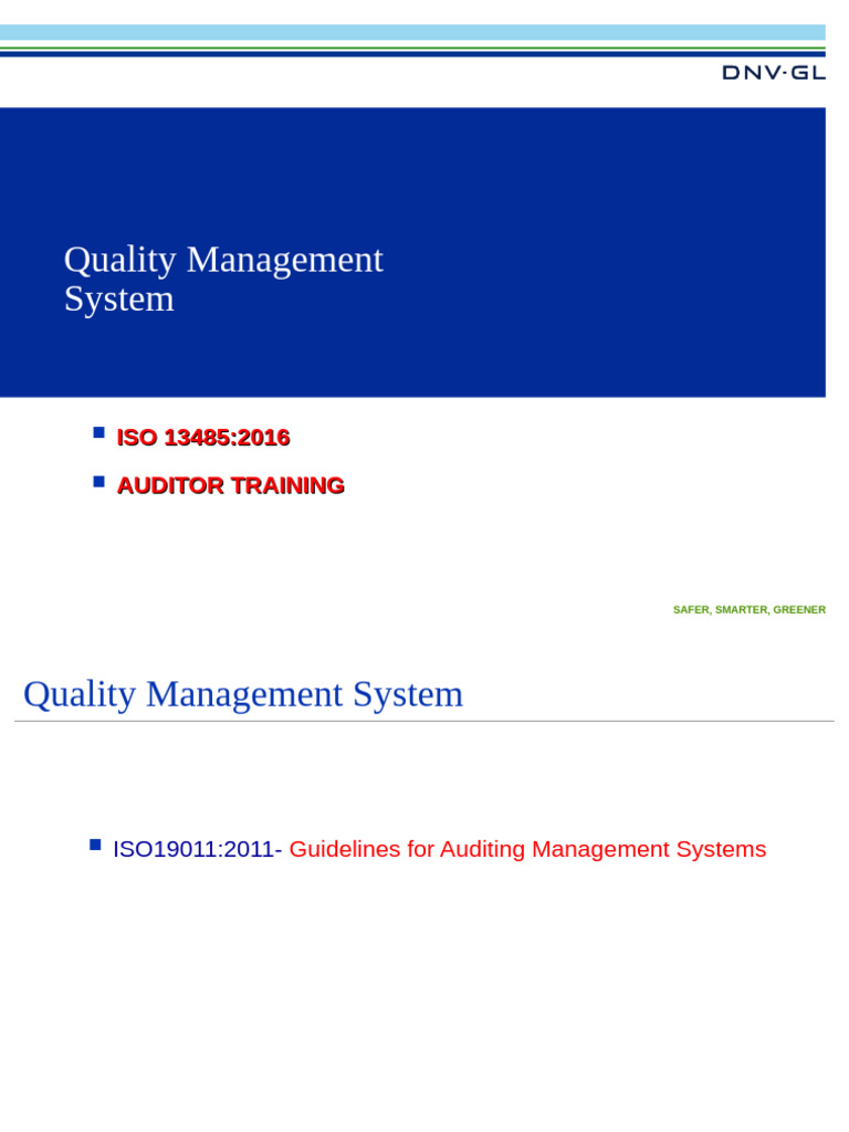 ISO 13485 Auditor Training Guide | PDF | Audit | Verification And ...