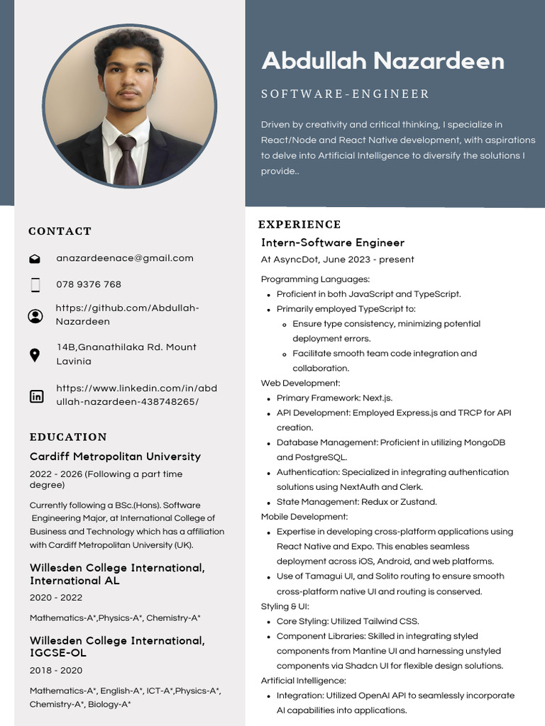 November Resume | PDF | Postgre Sql | Software Development
