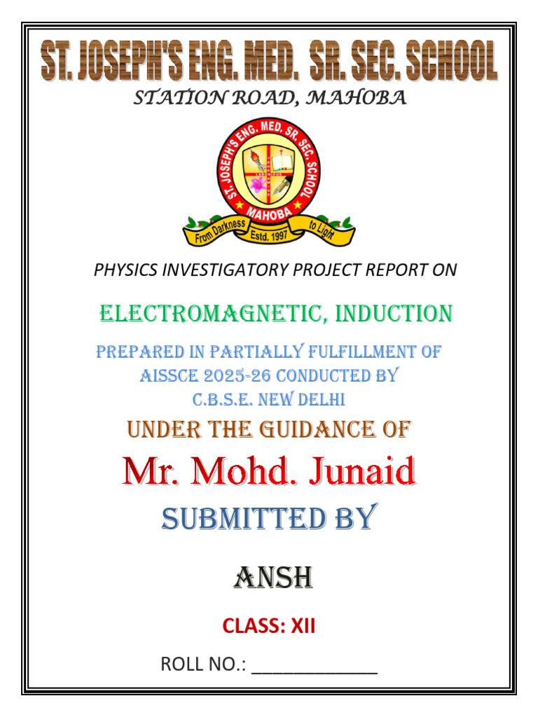 Physics Project Report For 12th | PDF
