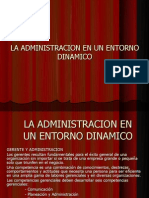 la Administracion en un Ambiente dinÃ¡mico