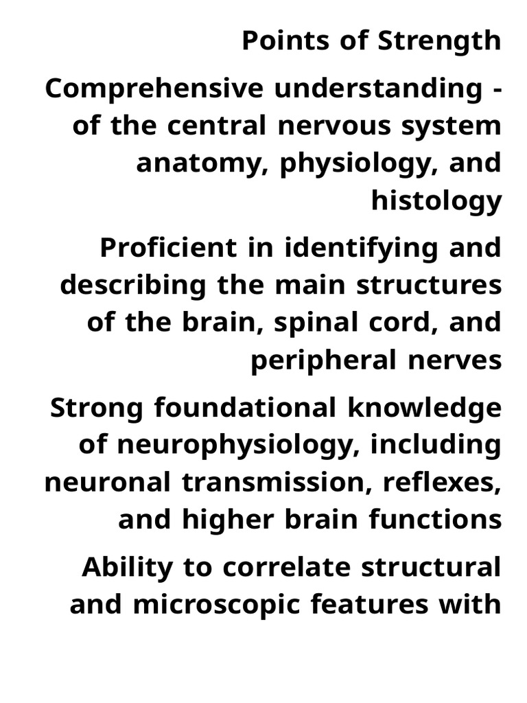 Points of Strength 2 | PDF
