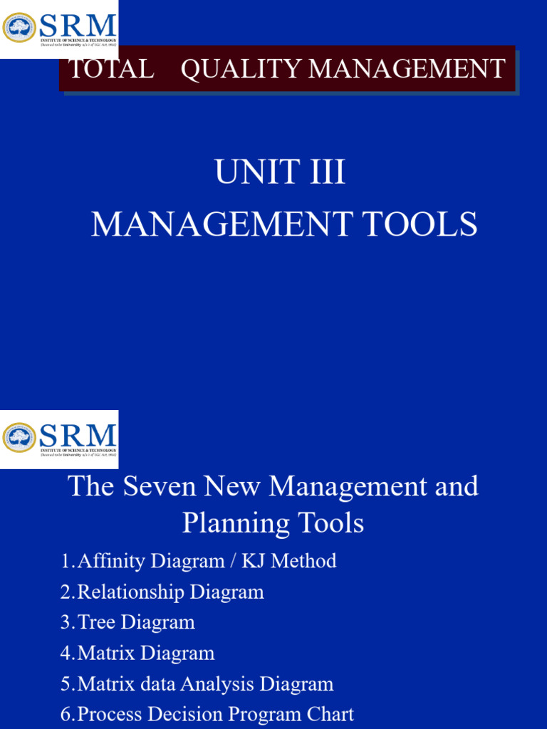 III - Management Tools | PDF