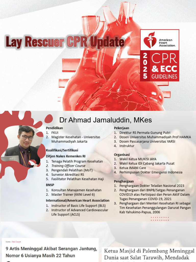 Lay Rescuer CPR Guidelines and Training | PDF | Cardiopulmonary ...
