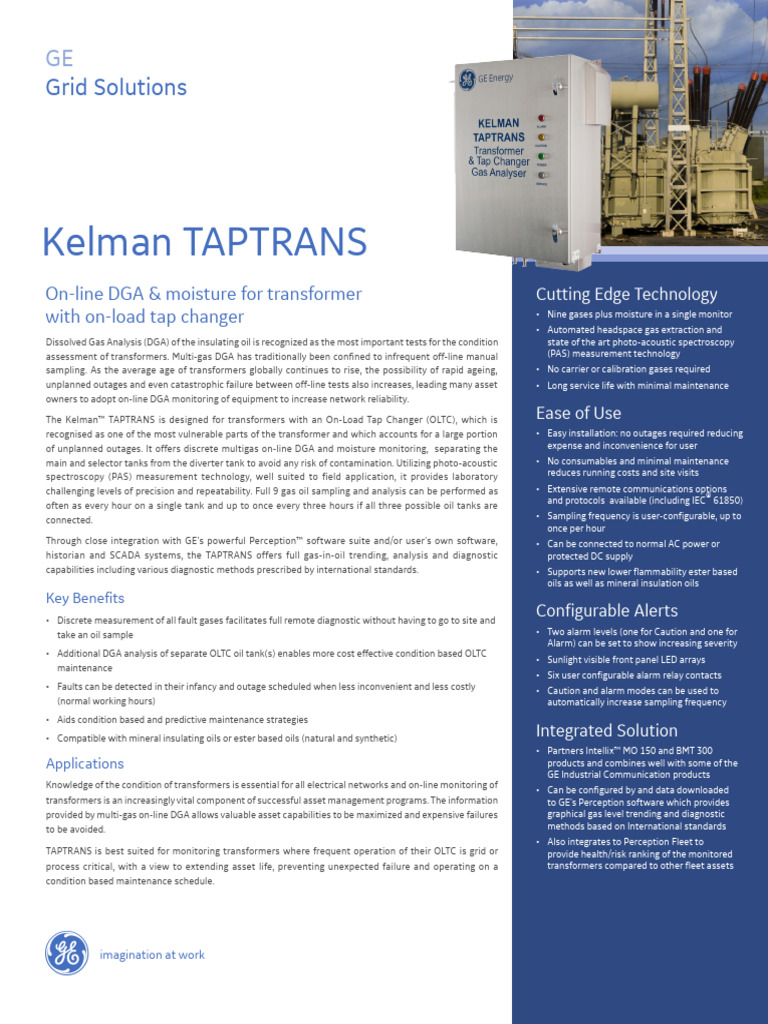 On-Line DGA Monitoring for Transformers | PDF | Transformer