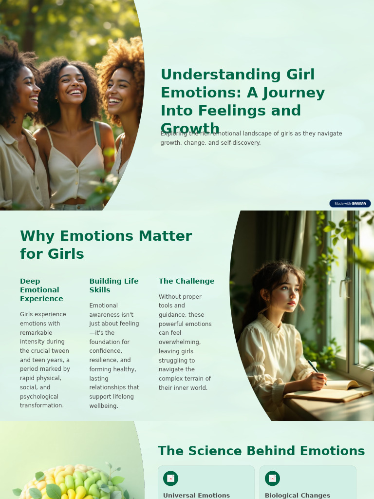 Understanding Girl EmotionsA Journey Into Feelings and Growth PDF