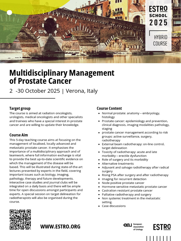 Prostate Cancer Management Course 2025 | PDF
