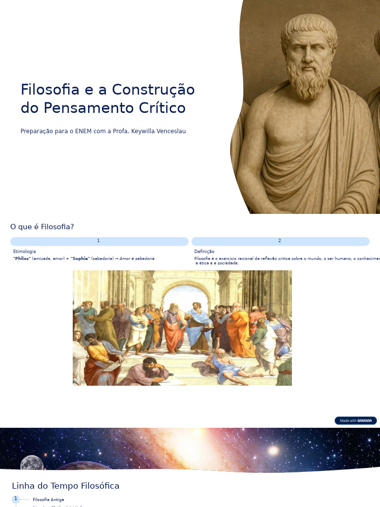 Filosofia e A Construcao Do Pensamento Critico Apresentação Keywilla ...
