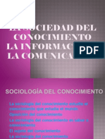 La Sociedad Del Conocimiento