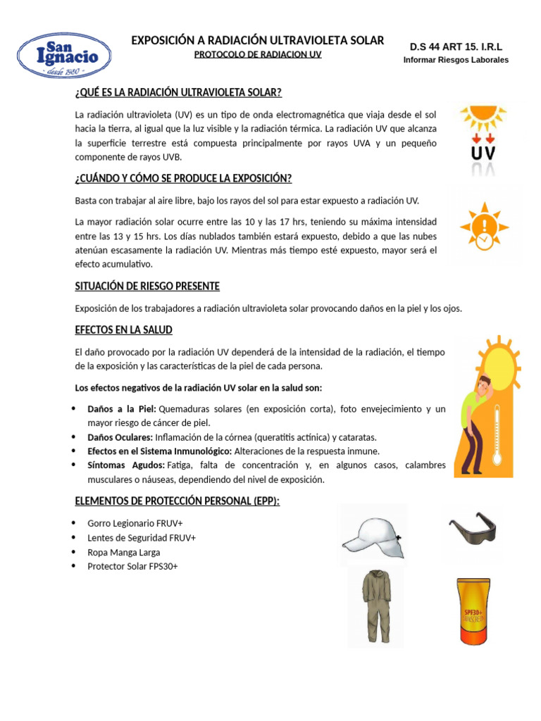 Riesgos y Prevención de Radiación UV | PDF | Ultravioleta | Protector solar