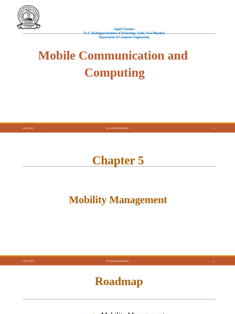 Mobility Management in Mobile Networks | PDF | I Pv6 | Ip Address