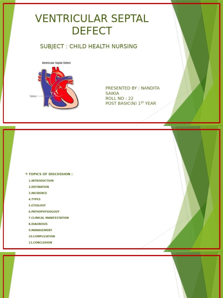 Ventricular Septal Defect | PDF