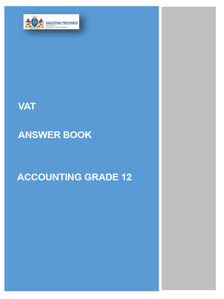 Vat - Answer Book English | PDF