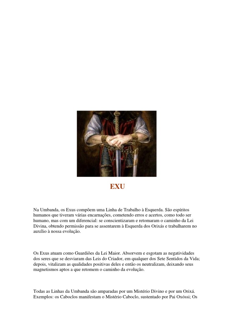 EXU | PDF | Reflexão (Física) | Deus