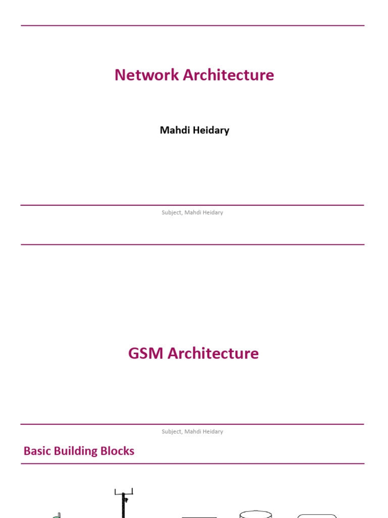 Network Architecture | PDF | Electronics | Mobile Telecommunications