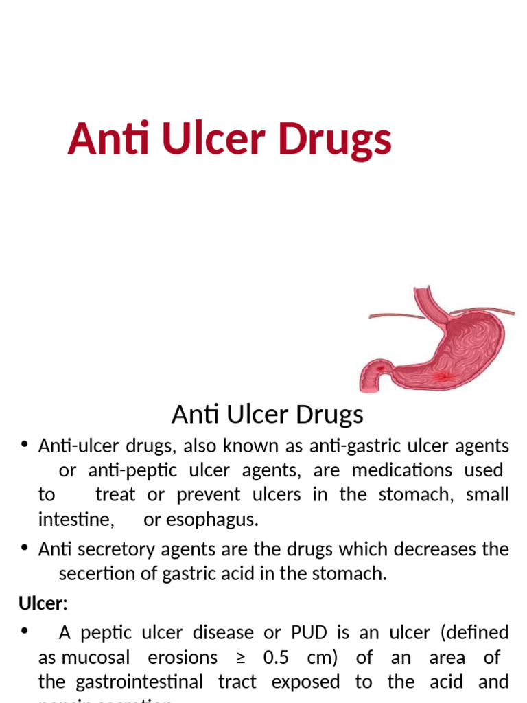 Anti Ulcer Drugs | PDF | Stomach | Gastroenterology