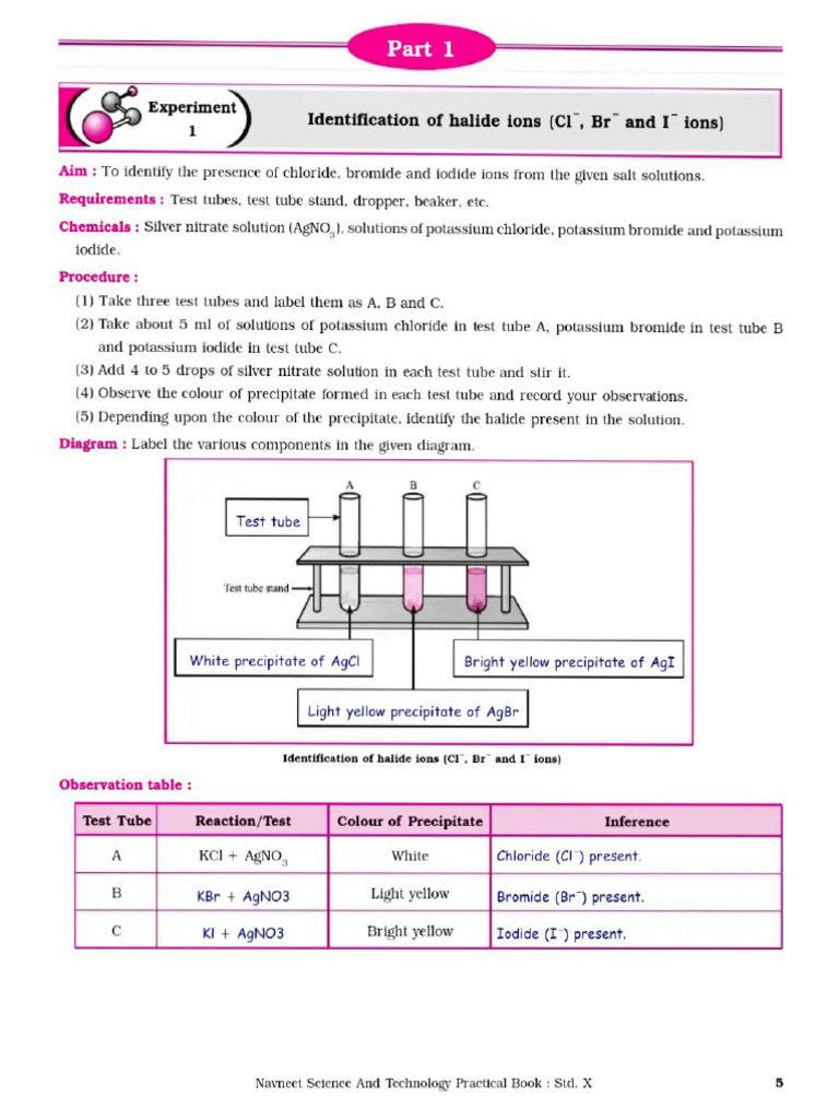 Science 1 Practical Book 10th | PDF