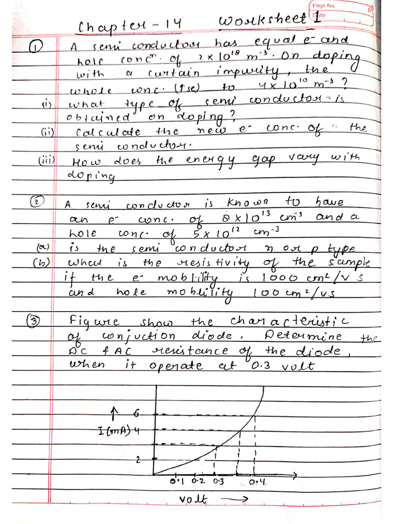 CH 14 Worksheet 1 | PDF