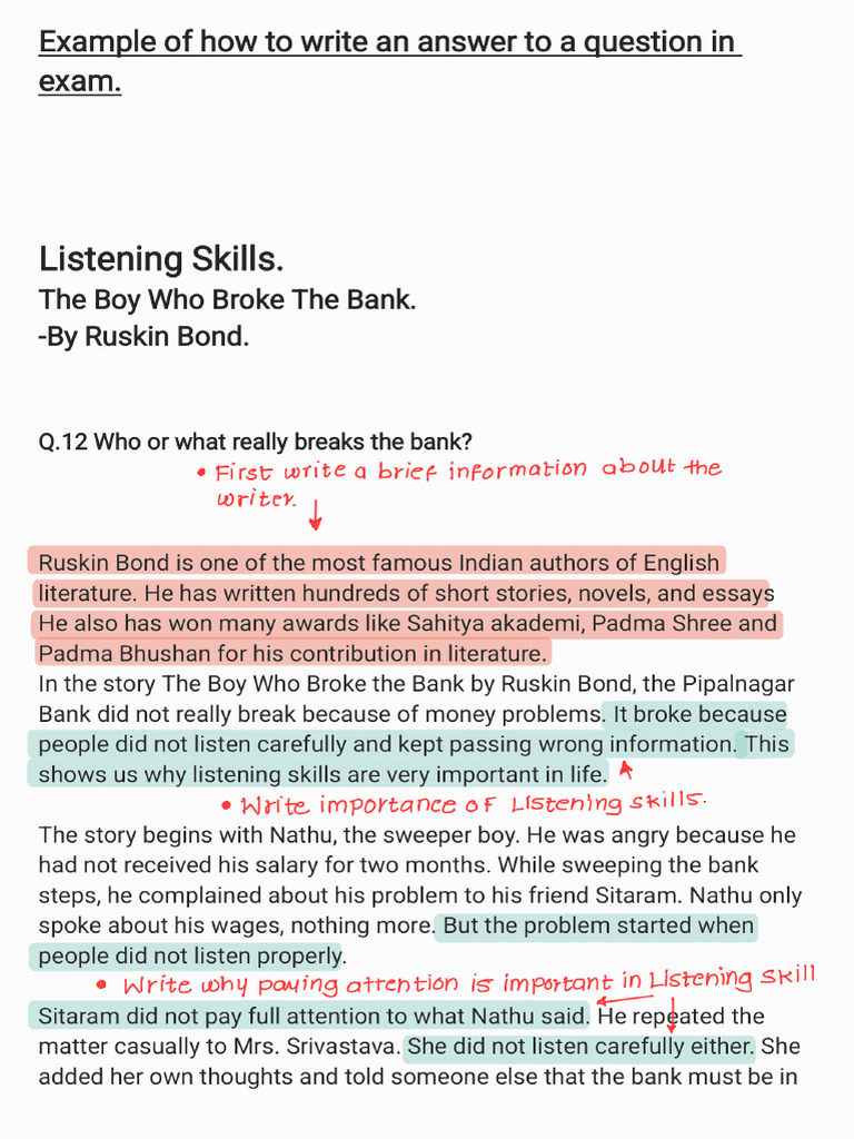 Answer Writing | PDF