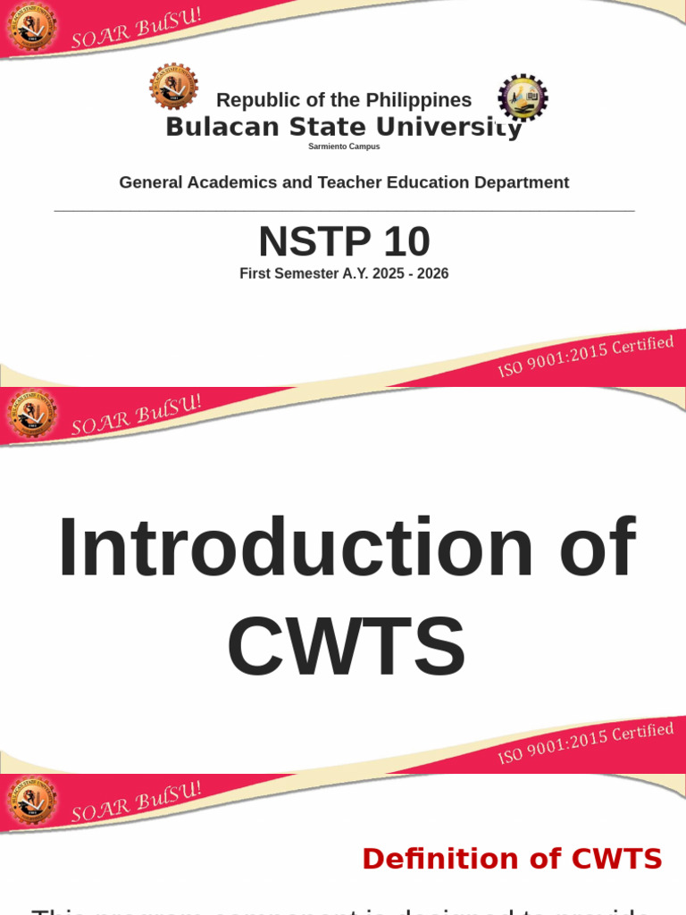 NSTP-CWTS Overview and NSRC Guidelines | PDF | Justice | Crime & Violence