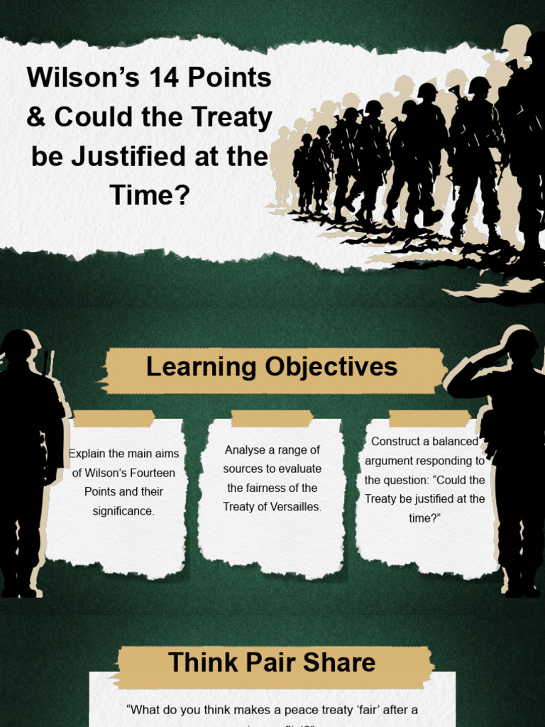 Wilson's 14 Points and TOV Justified | PDF | League Of Nations | Treaty ...