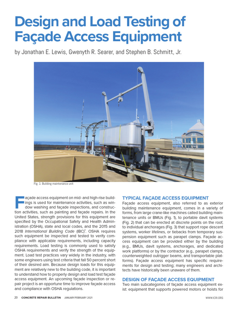 Designing Façade Access Equipment | PDF | Scaffolding