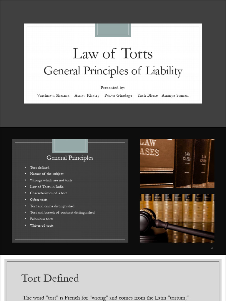Overview of Law of Torts in India | PDF | Tort | Damages