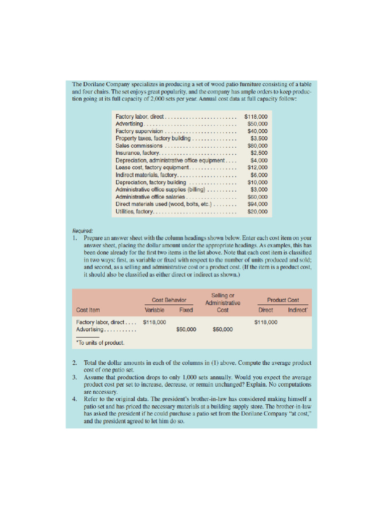 ACT6121 T1 Cost Classifications, JOC Vs PC | PDF