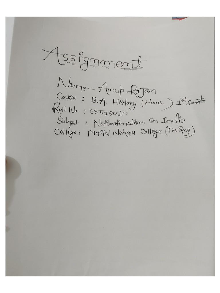 Assignment 2 (A) Anup Rajan | PDF