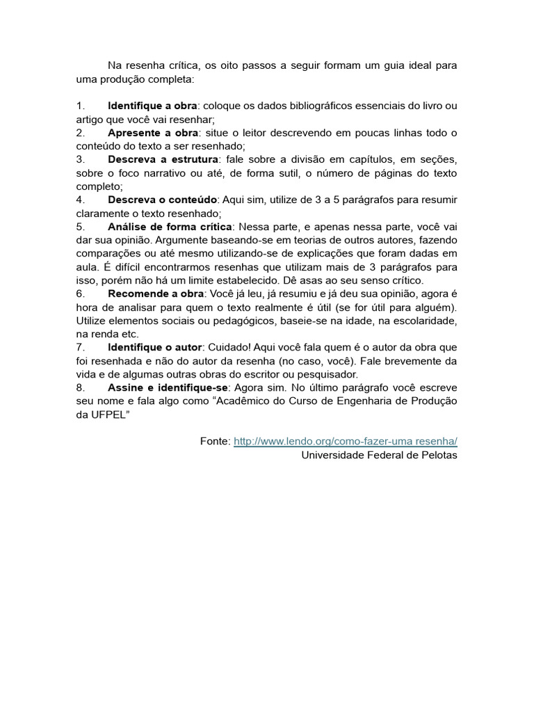 Guia Completo para Escrever Resenhas | PDF
