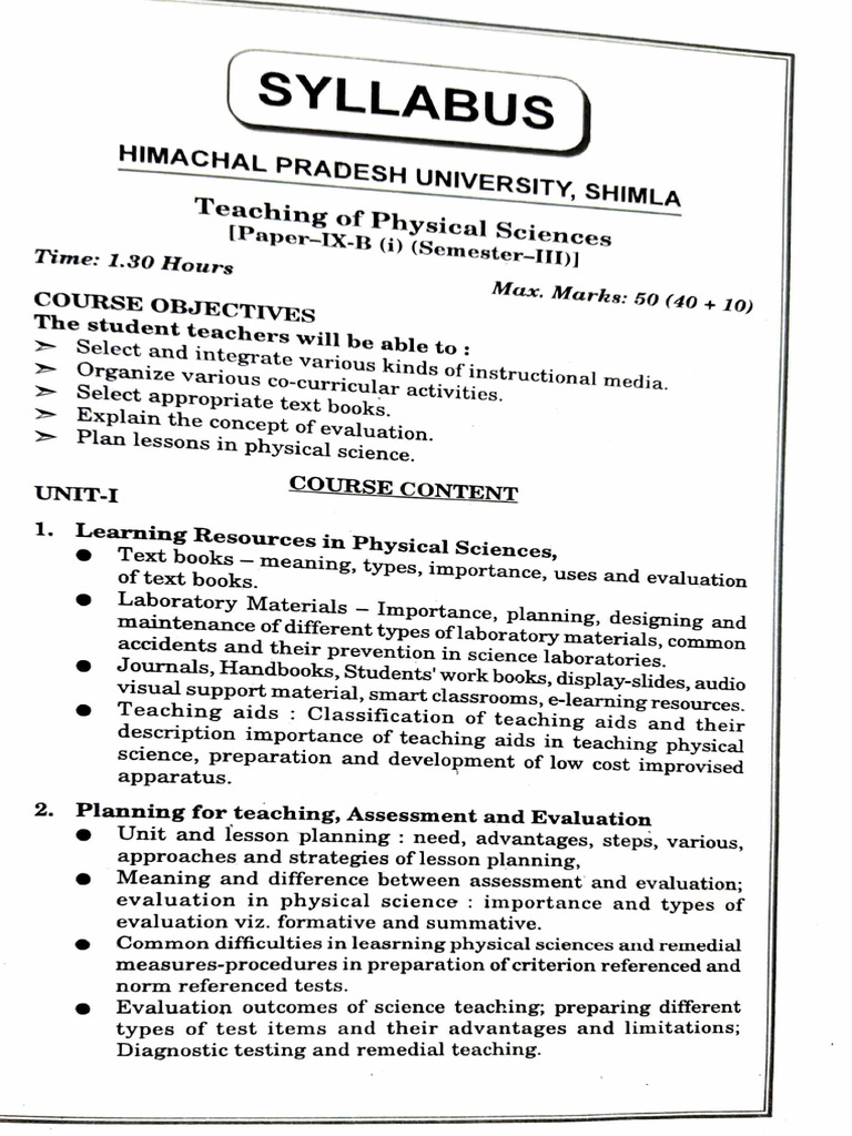 P.SC Unit - 1 (Laxmi) | PDF