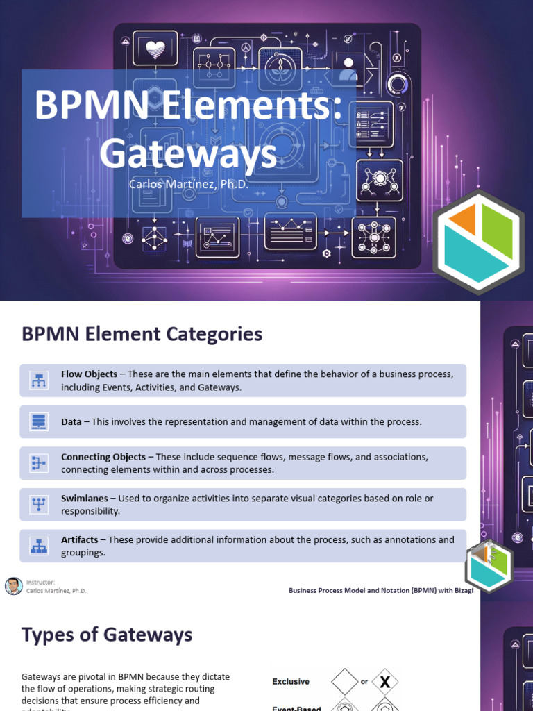 BPMN Elements Gateways | PDF | Cognitive Science | Information Science