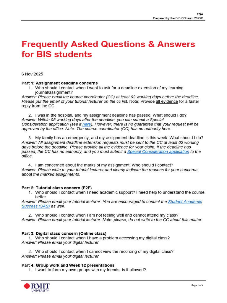 2025c Bis Faqs | PDF