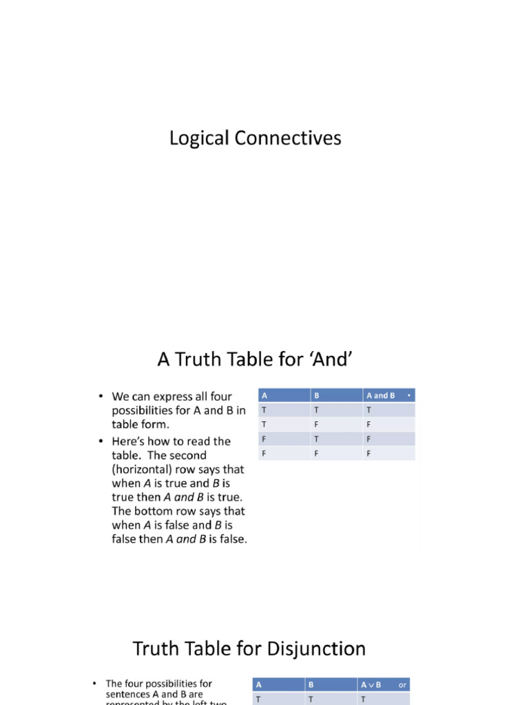 4.truth Function On Diff Forms of Sentences Wed Feb5 | PDF