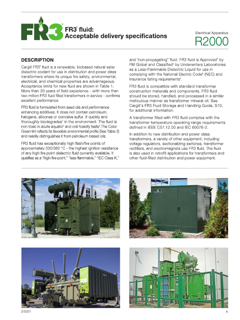 R2000 FR3 Delivery Specs 2021EN | PDF