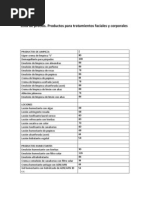 Download PRODUCTOS cos Precios by Esttica Consultorios SN95088195 doc pdf
