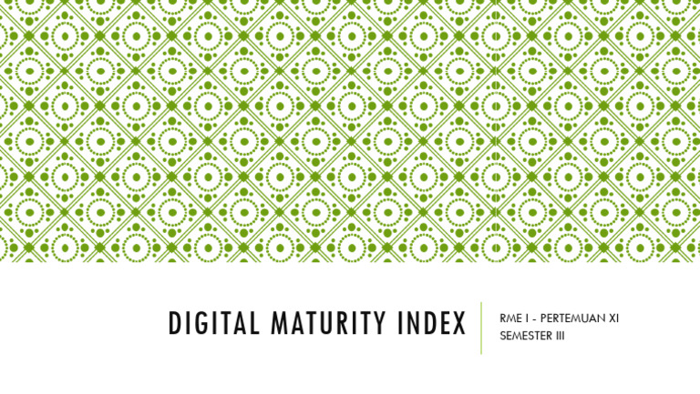 Digital Maturiti Index | PDF