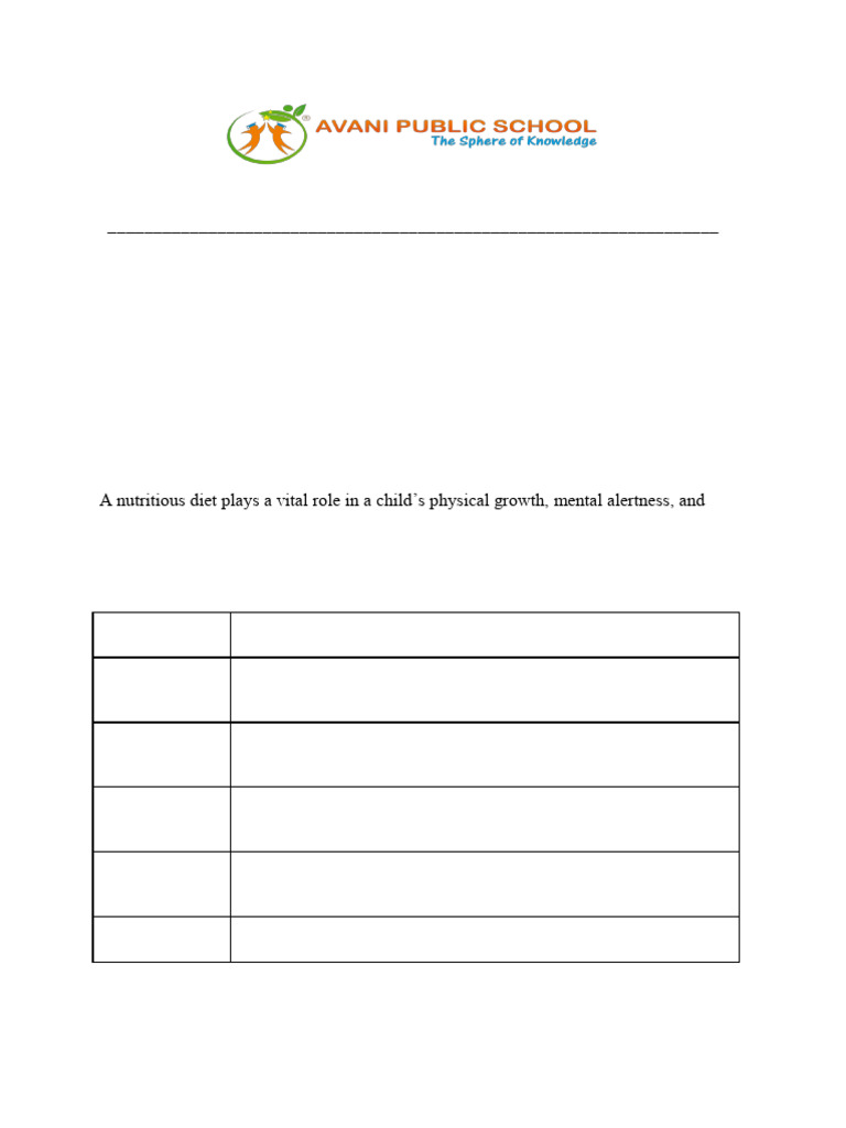 Healthy Snack and Lunch Guidelines | PDF