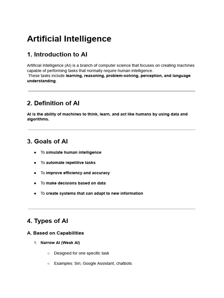 Understanding Artificial Intelligence Basics | PDF | Artificial ...