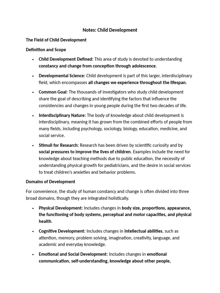 Understanding Child Development Stages | PDF | Developmental Psychology ...