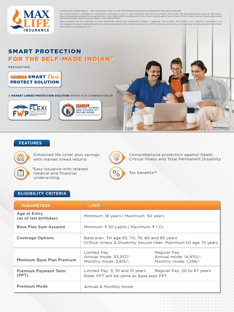 Max Life Flex I Wealth Plus | PDF | Insurance | Life Insurance