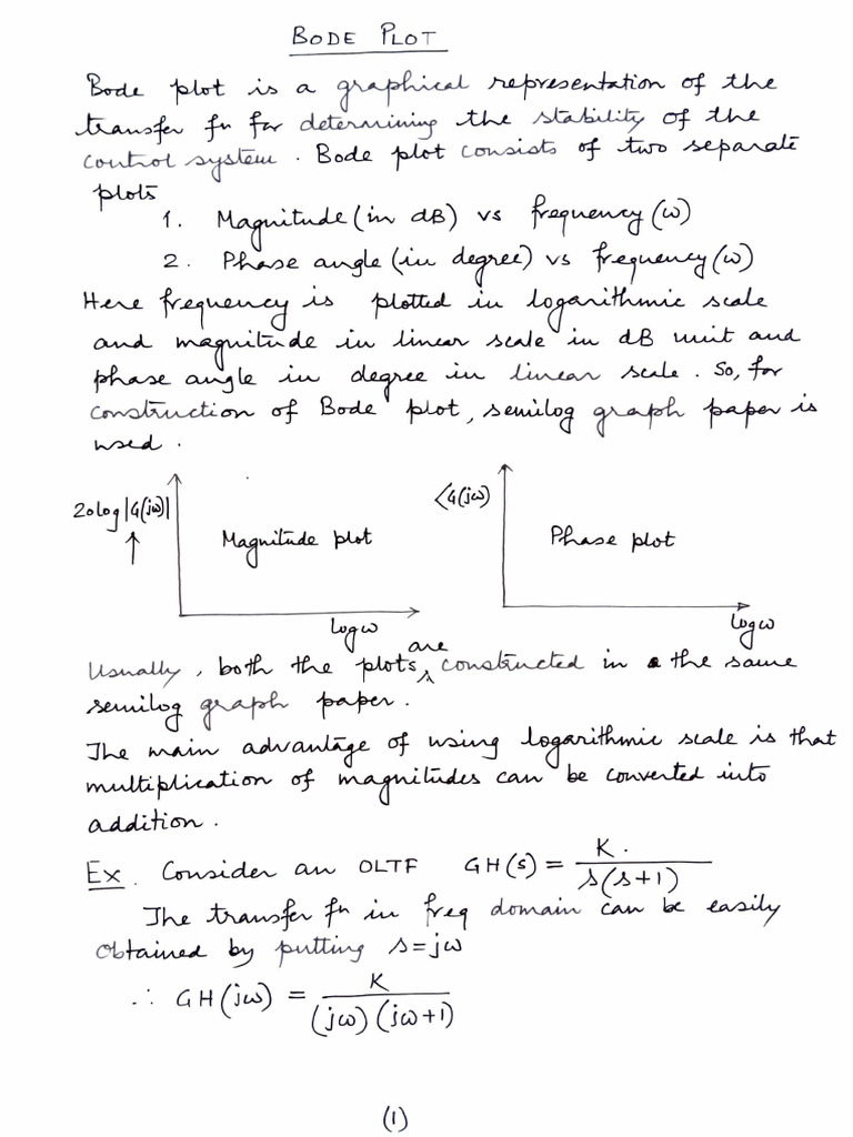 Bode Plot Part 1 Control System | PDF | Frequency