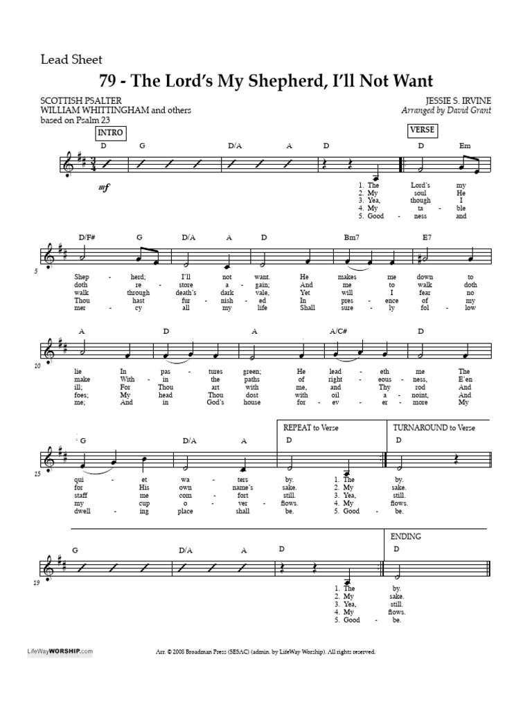 The Lord's My Shepherd | PDF | Christian Worship And Liturgy | Church Music