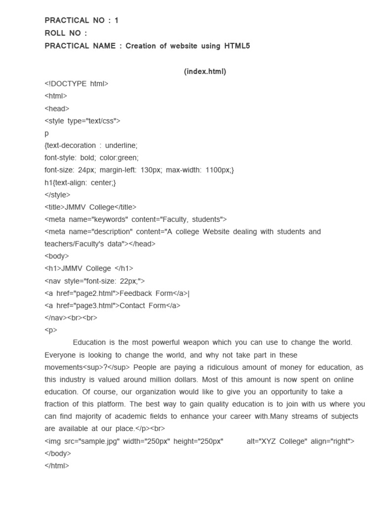 HTML5 Website Creation Guide | PDF | Fahrenheit | Html