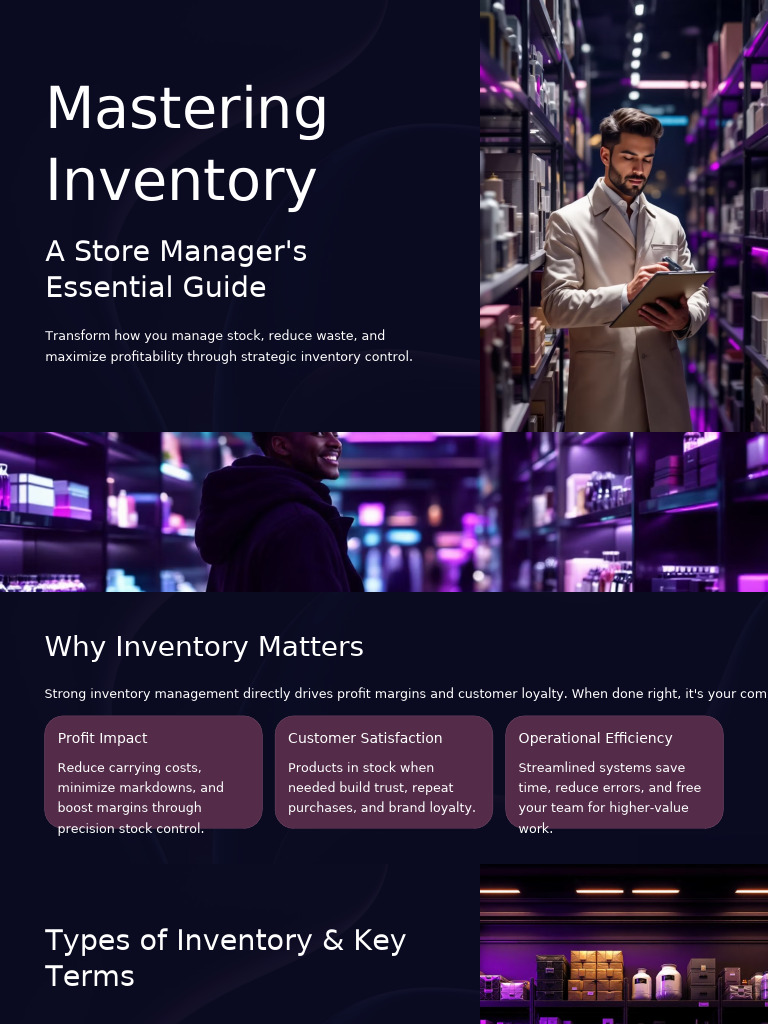 Essential Inventory Management Guide | PDF | Inventory | Pricing